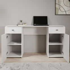 Kano - Bureau - Wit - 140x50x77 cm