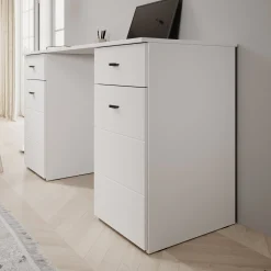 Kano - Bureau - Wit - 140x50x77 cm