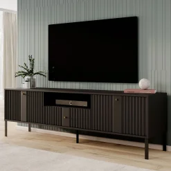 Kaylan - TV-Meubel - Zwart - 180 cm
