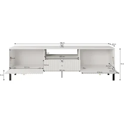 Kaylan - TV-Meubel - Zwart - 180 cm
