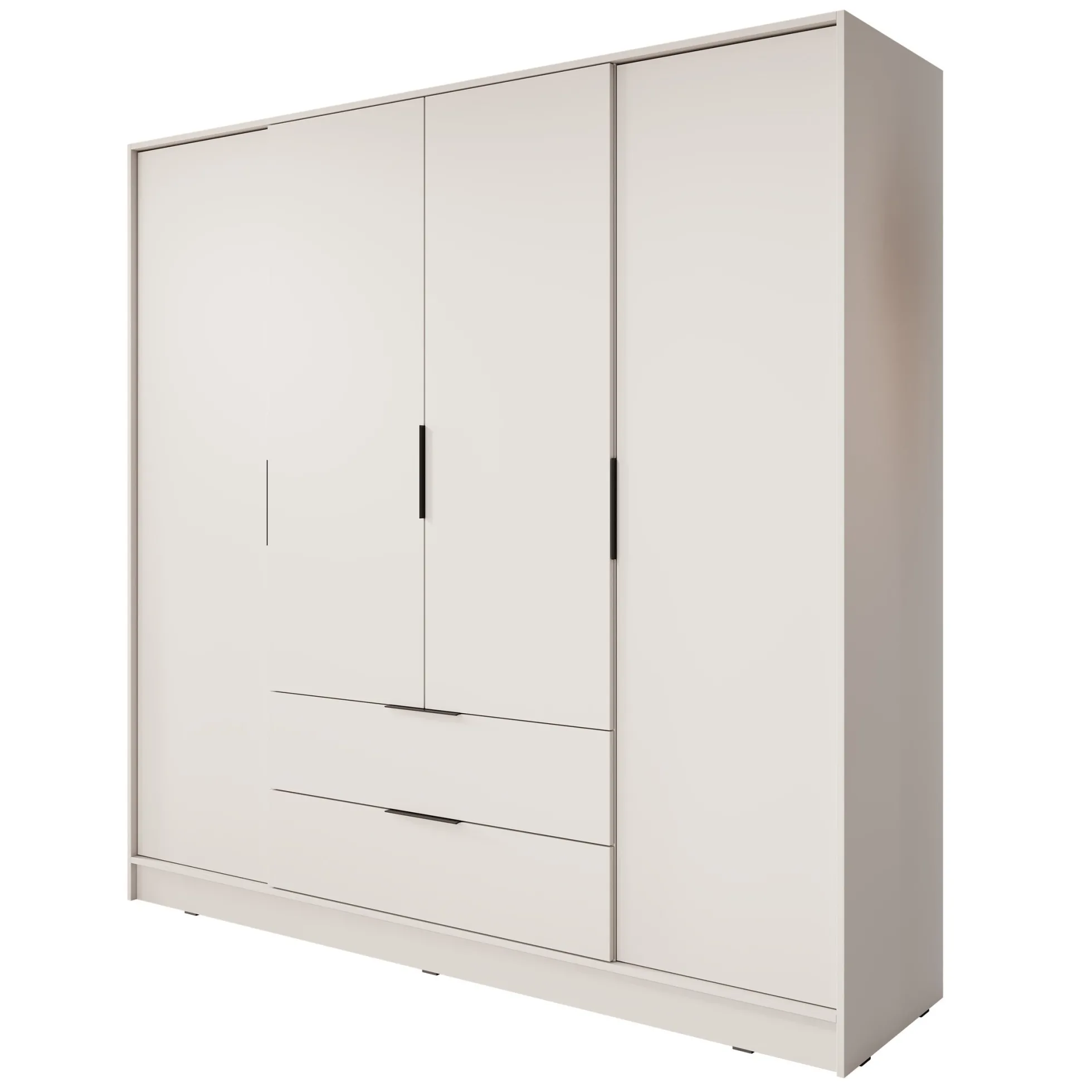 Kellan - Kledingkast 4-deurs - Beige - 206x51x200 cm