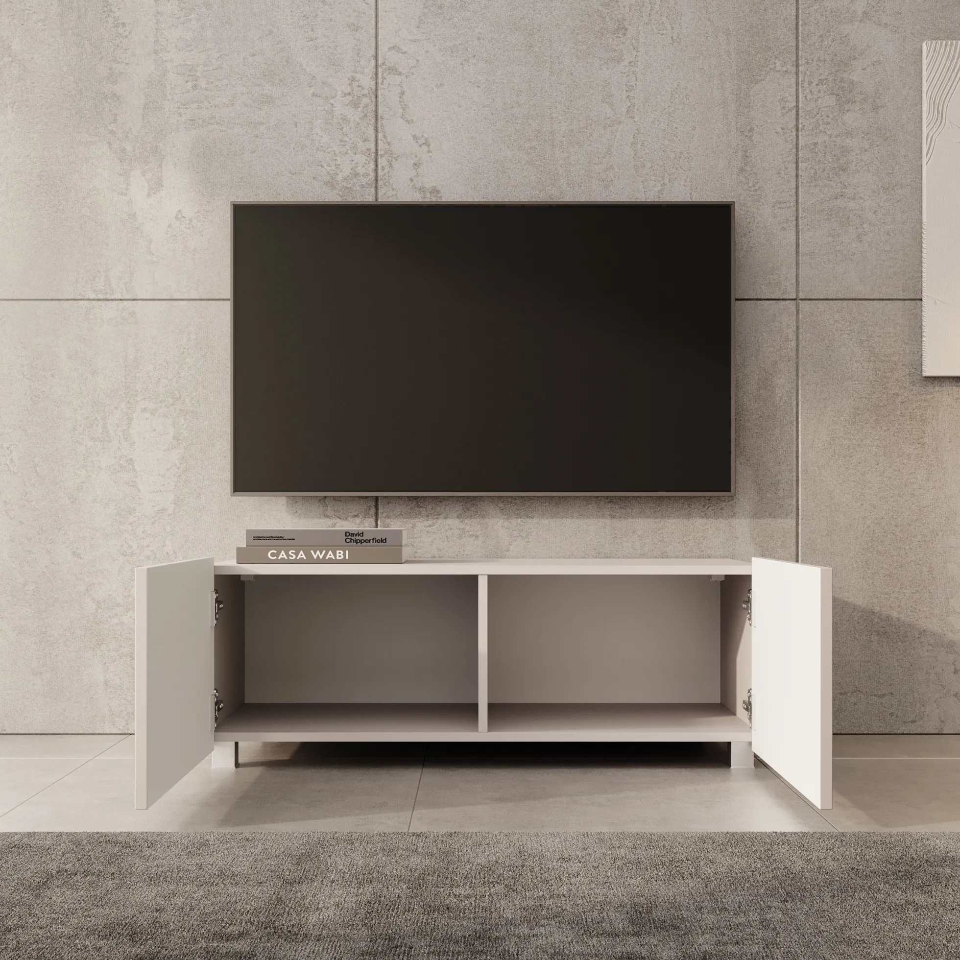 Kenderes - TV-Meubel - Beige - 100x41x38 cm