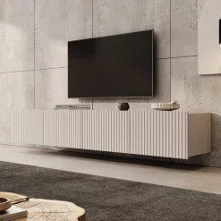 Kenderes - TV-Meubel - Beige - 200x41x38 cm