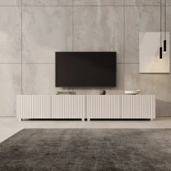 Kenderes - TV-Meubel - Beige - 200x41x38 cm