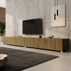 Kenderes - TV-Meubel - Eiken - 300x41x38 cm