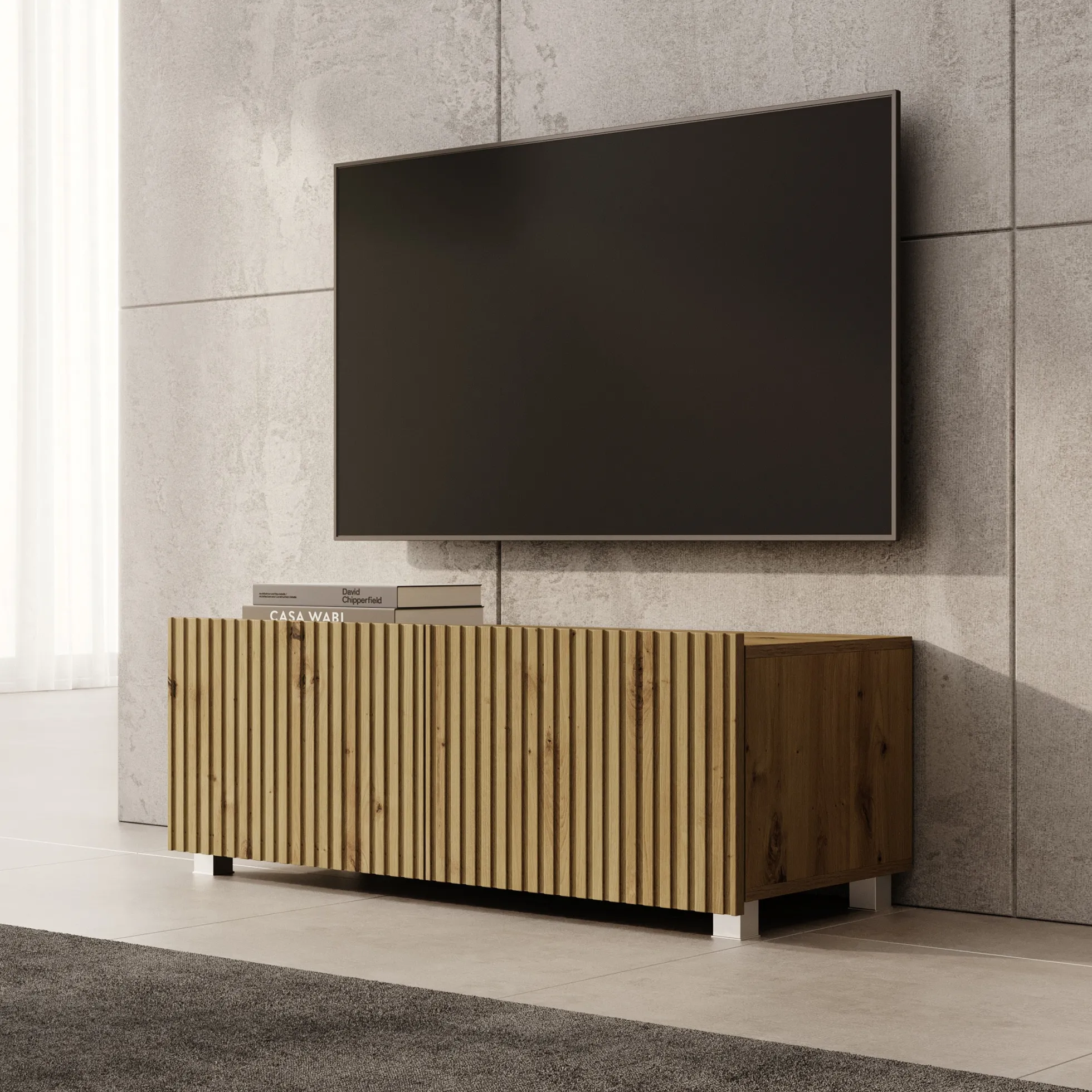 Kenderes - TV-Meubel - Eiken - 100x41x38 cm