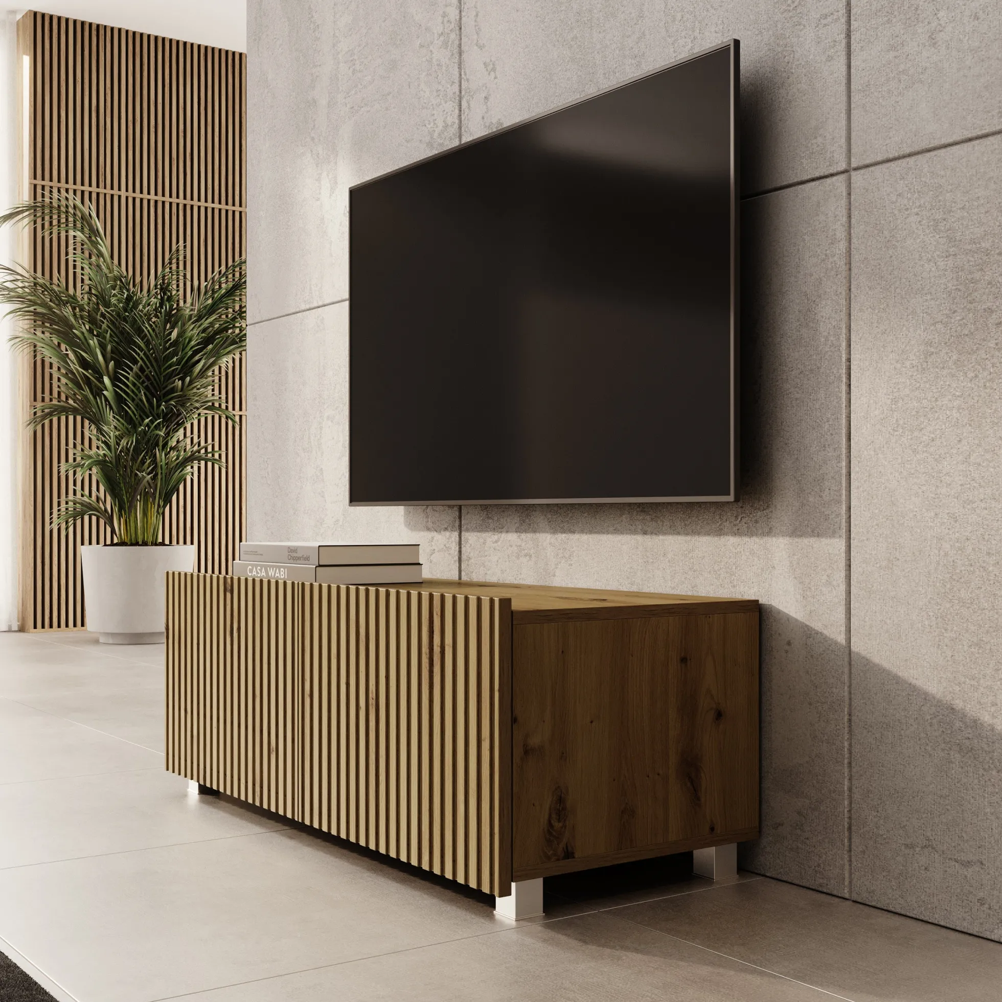 Kenderes - TV-Meubel - Eiken - 100x41x38 cm
