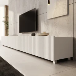 Kenderes - TV-Meubel - Wit - 300x41x38 cm