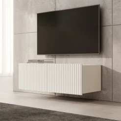 Kenderes - TV-Meubel - Wit - 100x41x38 cm