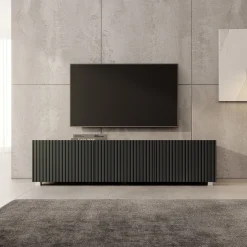 Kenderes - TV-Meubel - Zwart - 150x41x38 cm