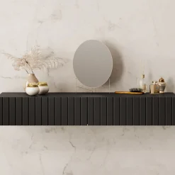 King - Kaptafel - Mat Zwart - 100x41 cm