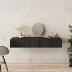 King - Kaptafel - Mat Zwart - 100x41 cm