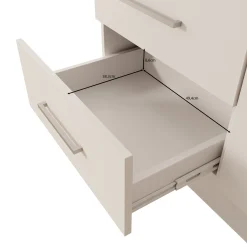 Komodo - Kledingkast met 2 deuren - Wit - 101x61x201 cm