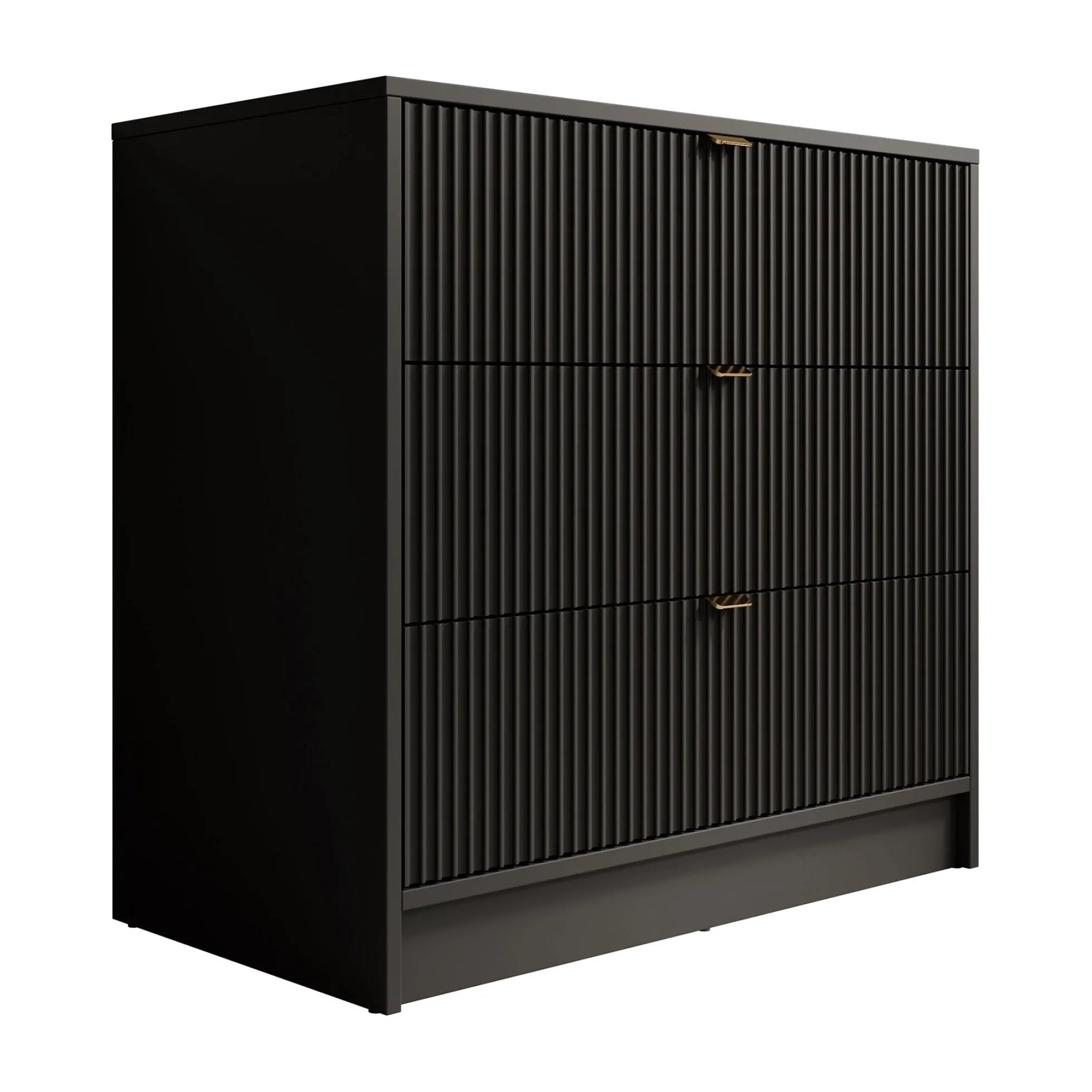 Ladekast Tavares - Zwart - 80 cm