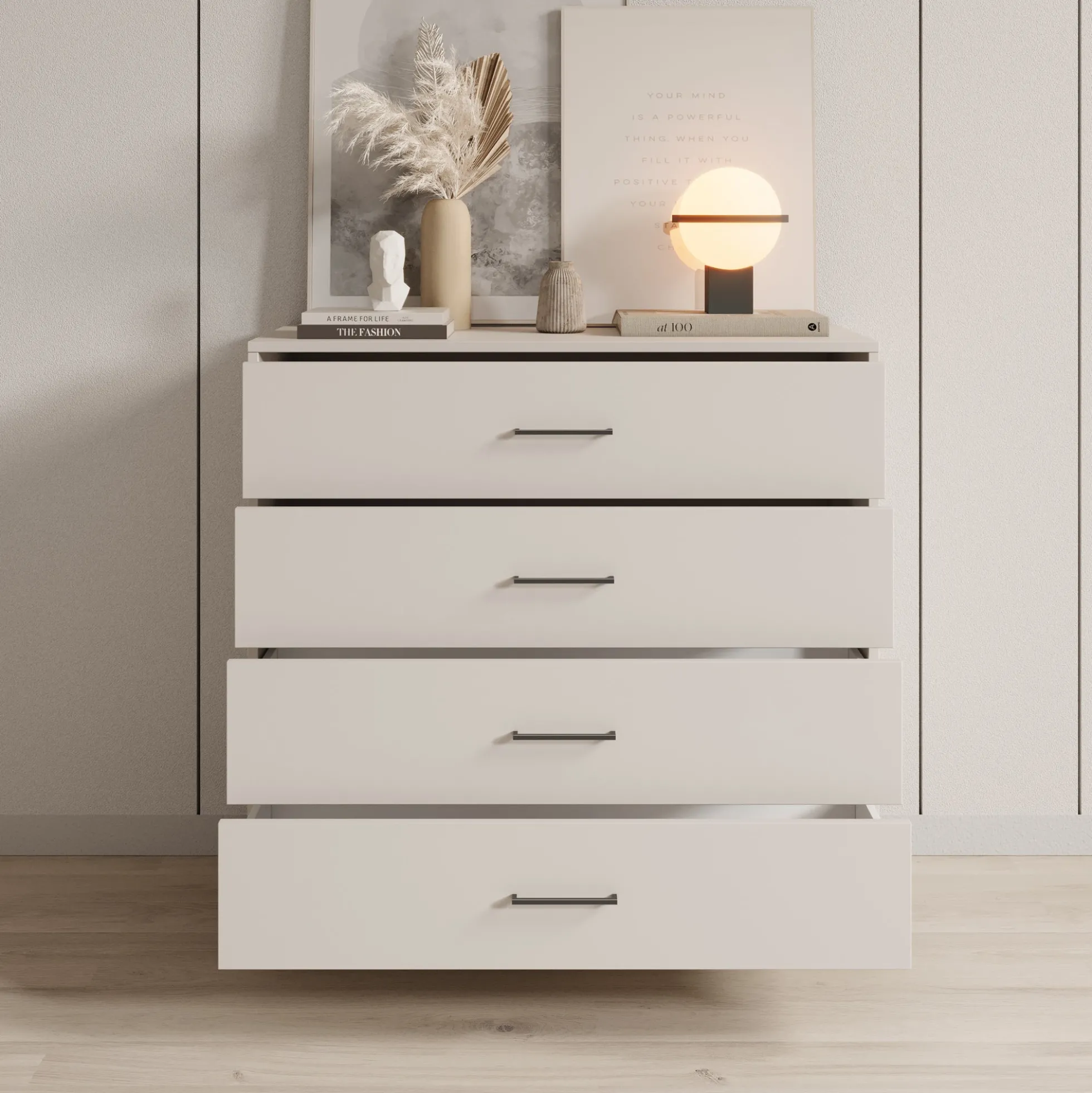 Ladekast Vidor - Beige - 93x40x90 cm