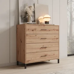 Ladekast Vidor - Eiken - 93x40x90 cm