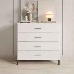 Ladekast Vidor - Wit - 93x40x90 cm