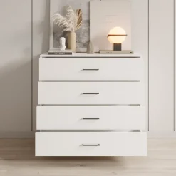 Ladekast Vidor - Wit - 93x40x90 cm