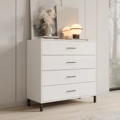 Ladekast Vidor - Wit - 93x40x90 cm
