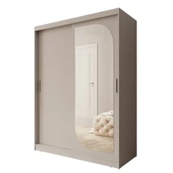 Lava - Kledingkast met 2 schuifdeuren - Beige - 150x62x200 cm