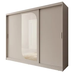 Lava - Kledingkast met 3 schuifdeuren - Beige - 250x62x200 cm