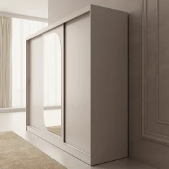 Lava - Kledingkast met 3 schuifdeuren - Beige - 250x62x200 cm