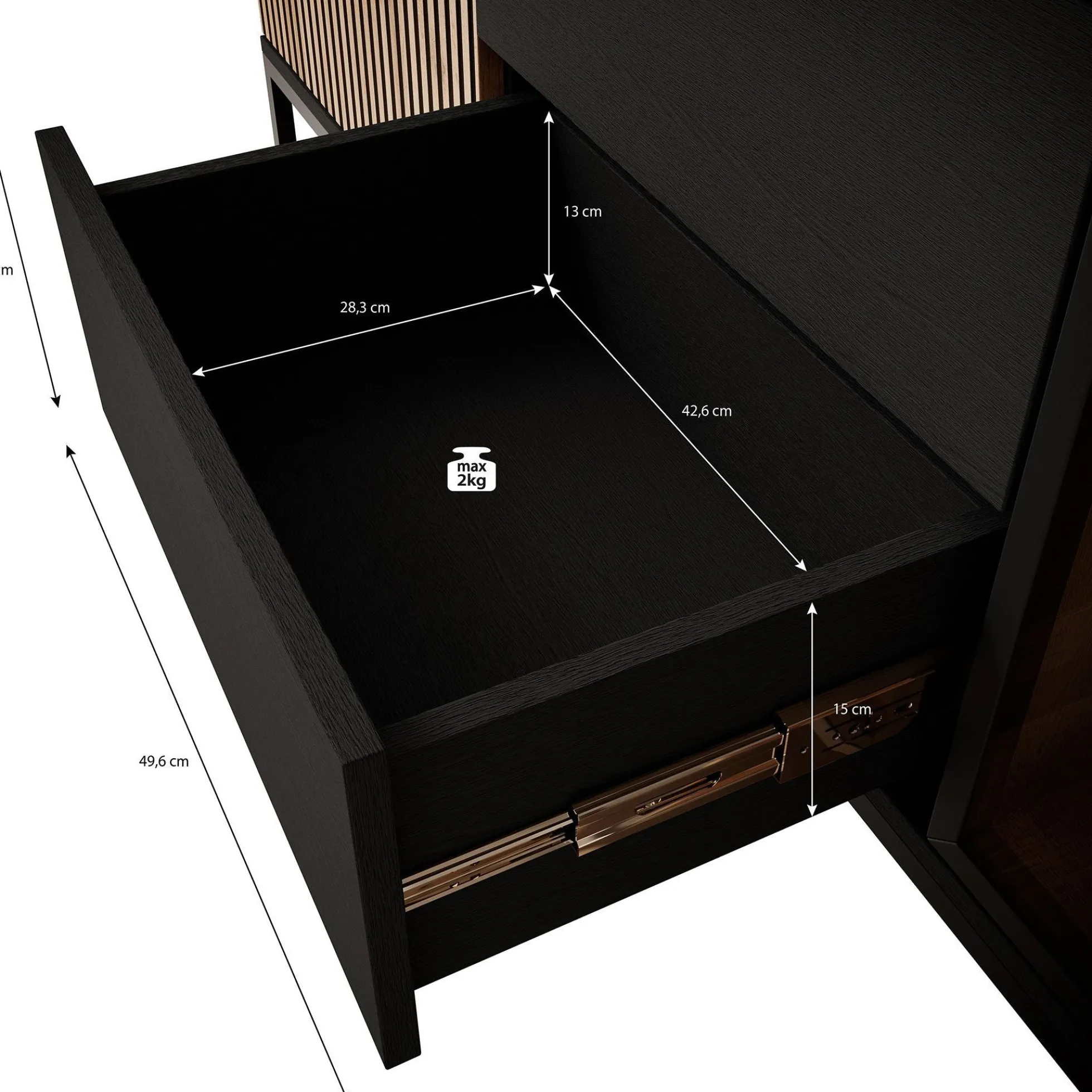 Legend 2 - Dressoir - Beige - 153x39x83 cm