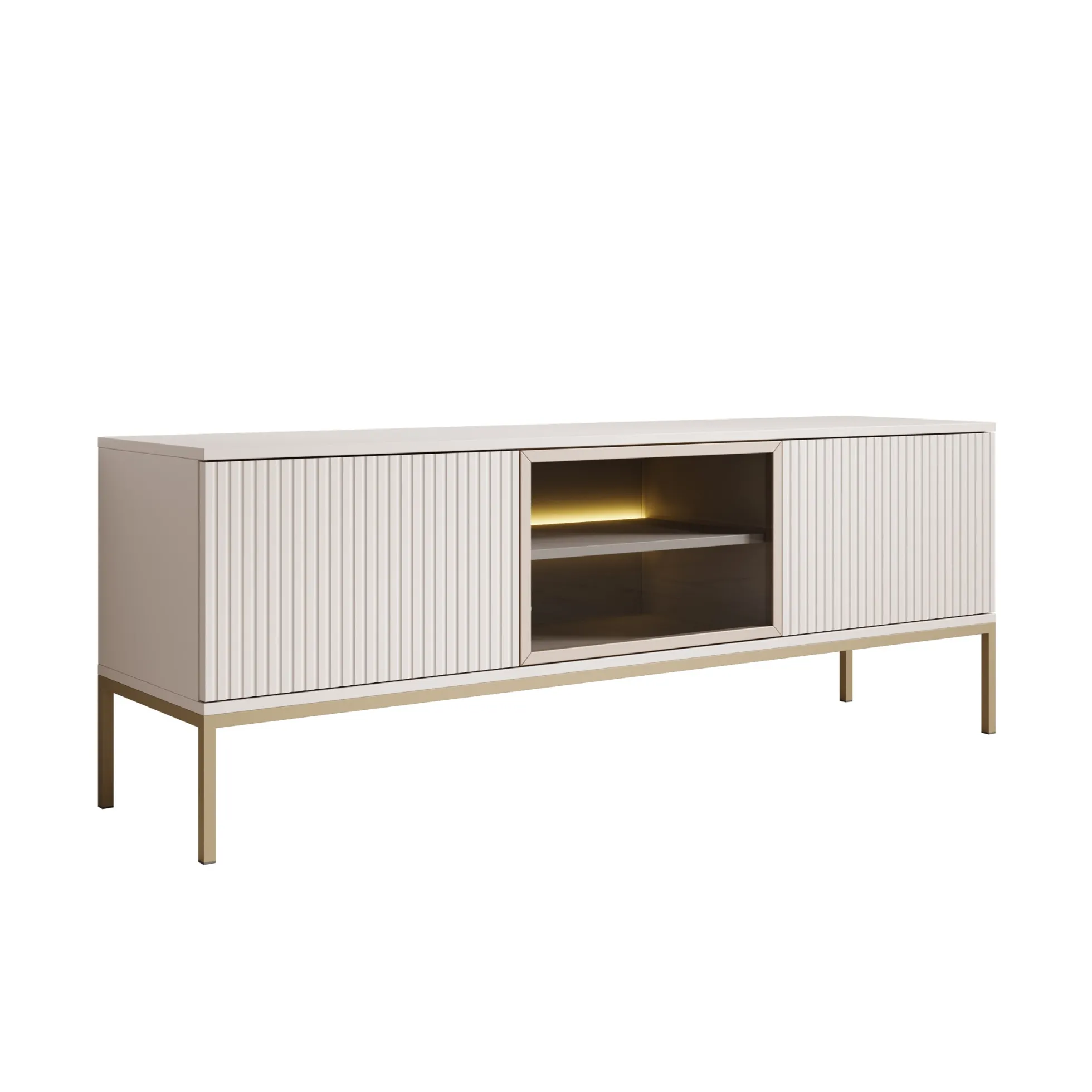 Legend - TV-Meubel met 3 deuren - Beige - 154 cm