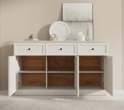Leroy - Dressoir - Wit - 146x40x86 cm