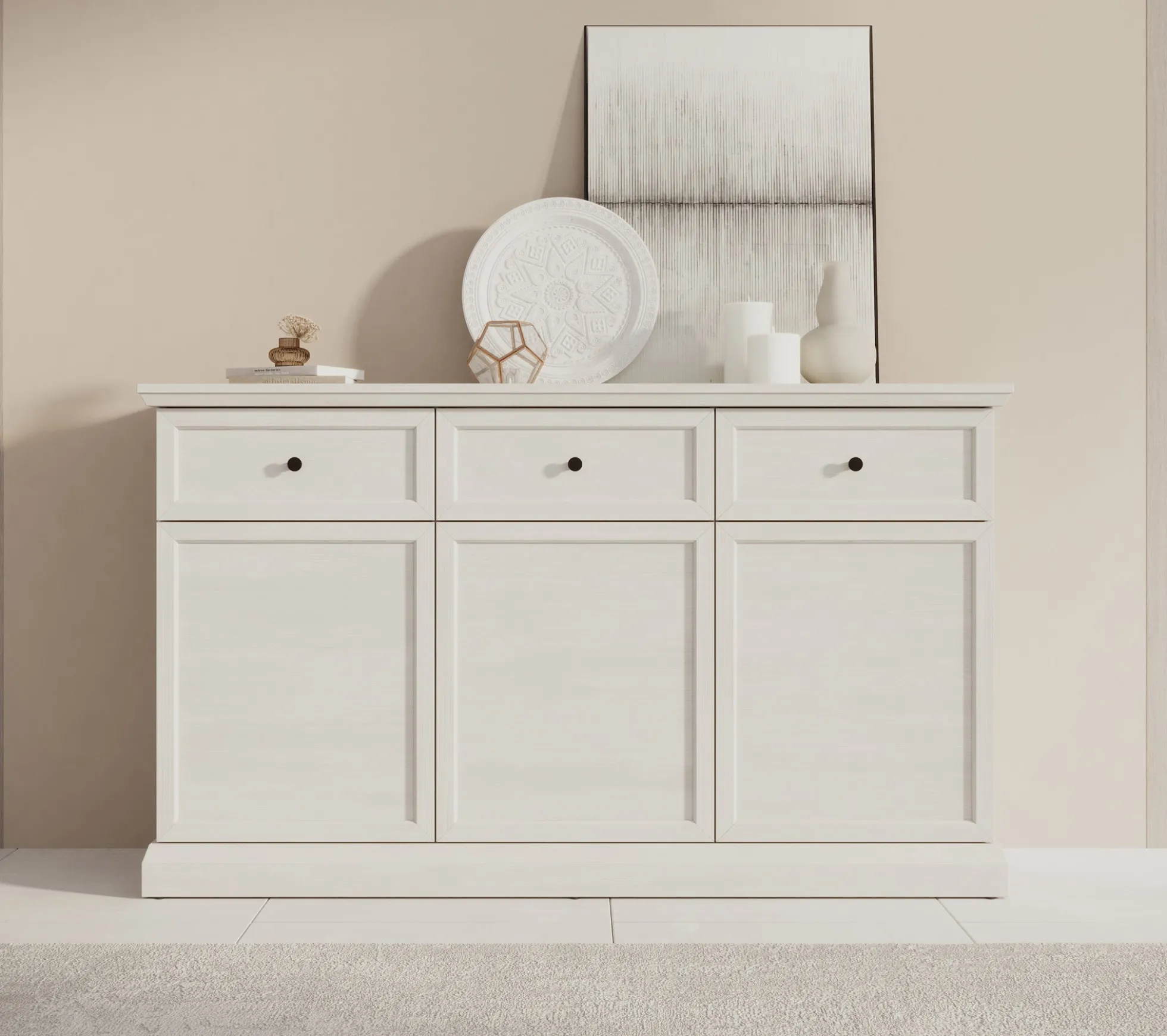 Leroy - Dressoir - Wit - 146x40x86 cm