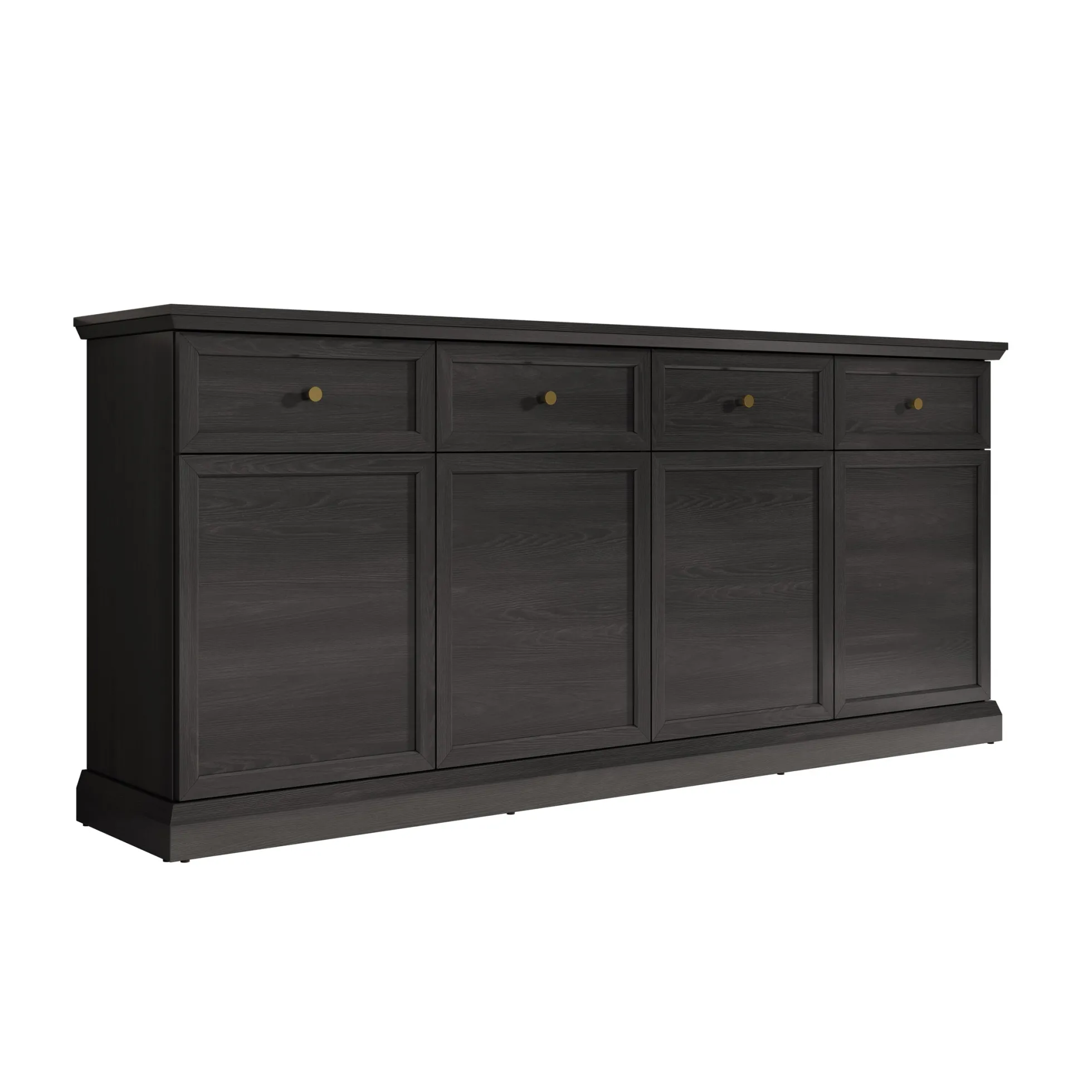 Leroy - Dressoir - Zwart - 193x40x86 cm