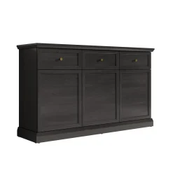 Leroy - Dressoir - Zwart - 146x40x86 cm