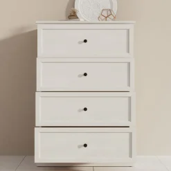 Leroy - Ladekast - Wit eiken - 75x40x110 cm