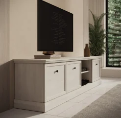 Leroy - TV-Meubel - Wit eiken - 206 cm