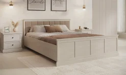 Leroy - Tweepersoonsbed - Wit - 160x200 cm