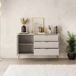 Lima - Dressoir - Beige - 138x38x81 cm
