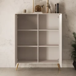 Lima - Dressoir - Beige - 113x38x134 cm