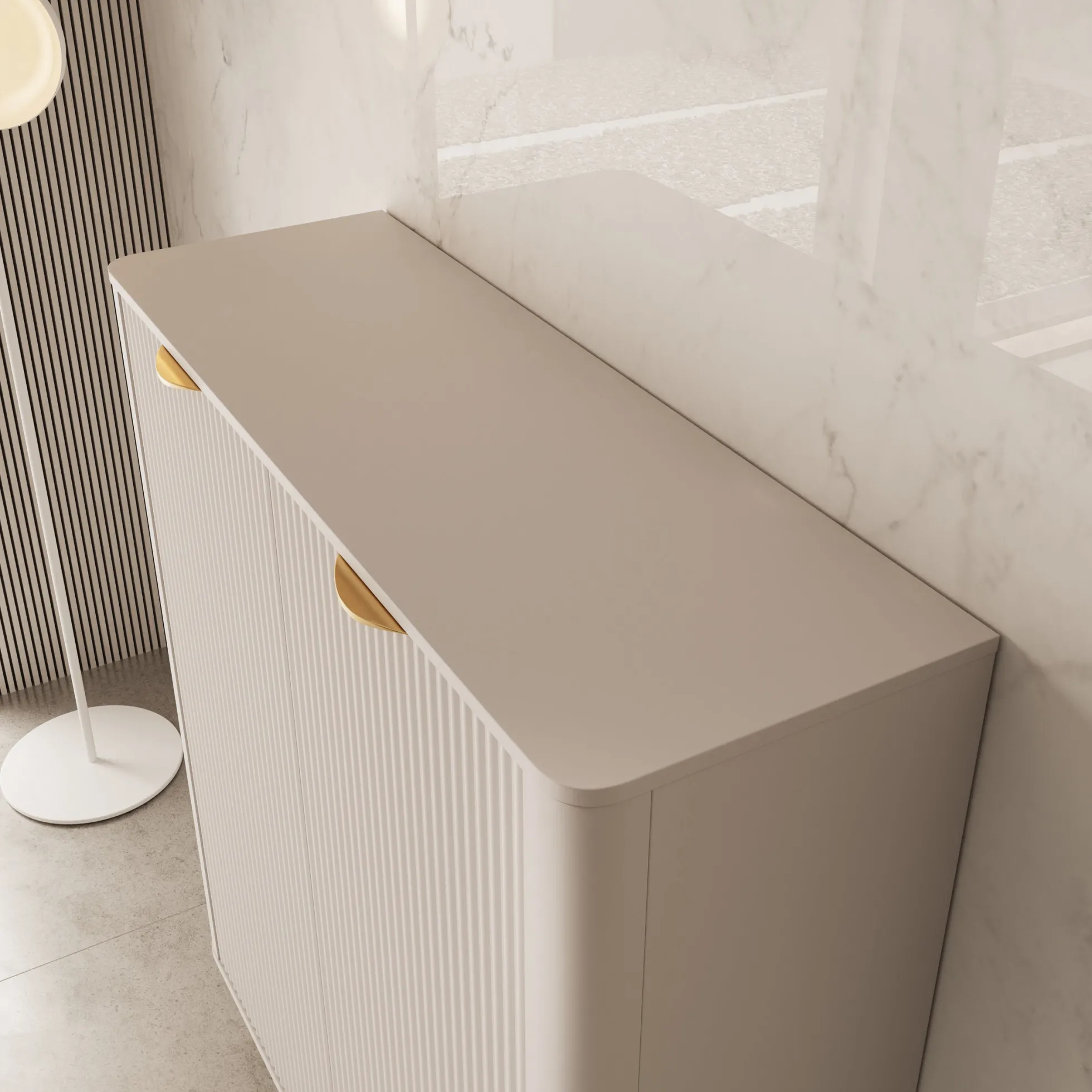 Lima - Dressoir - Beige - 113x38x134 cm