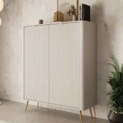 Lima - Dressoir - Beige - 113x38x134 cm