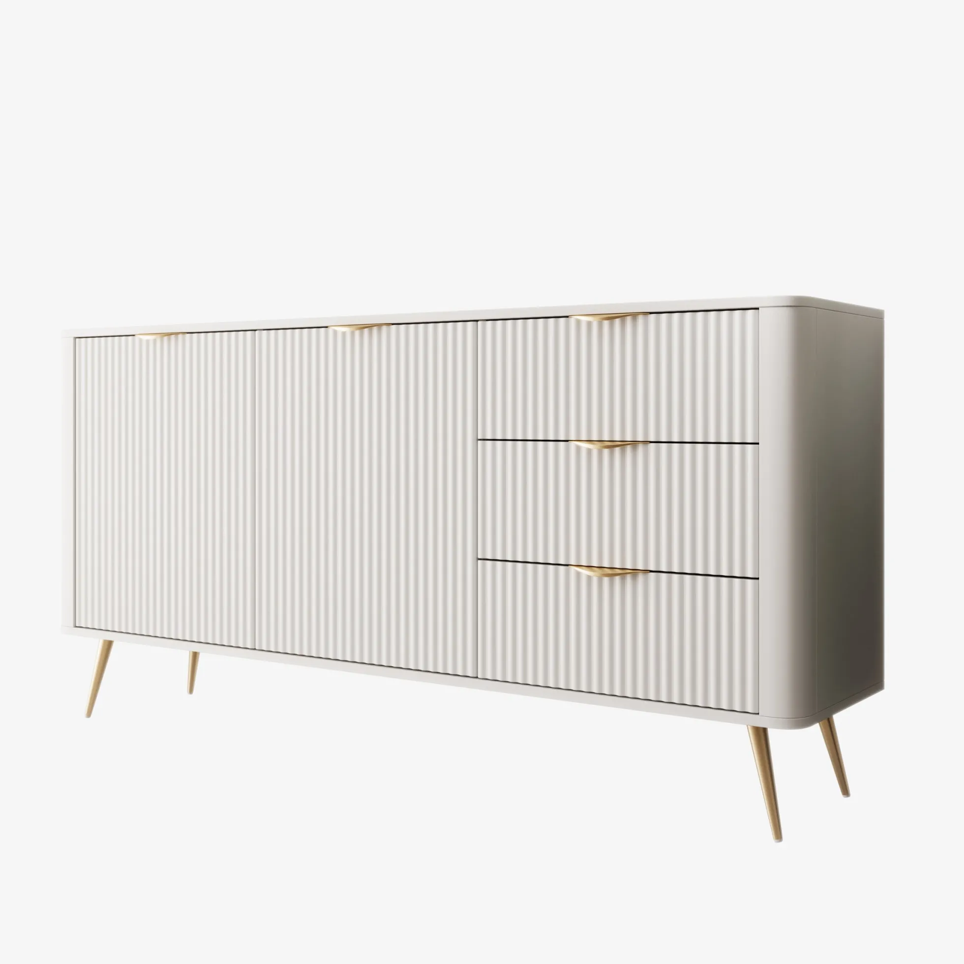 Lima - Dressoir - Wit - 163x38x81 cm