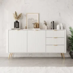 Lima - Dressoir - Wit - 163x38x81 cm