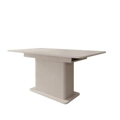 Lima - Eetkamertafel - Uitschuifbaar - Beige - 160-200x90x75 cm
