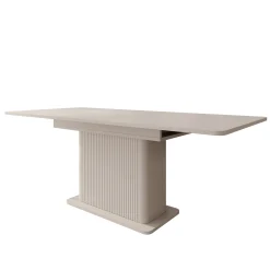 Lima - Eetkamertafel - Uitschuifbaar - Beige - 160-200x90x75 cm