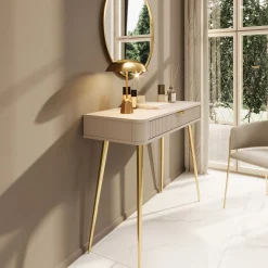 Lima - Kaptafel - Beige - 100x38x78 cm