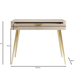 Lima - Kaptafel - Beige - 100x38x78 cm