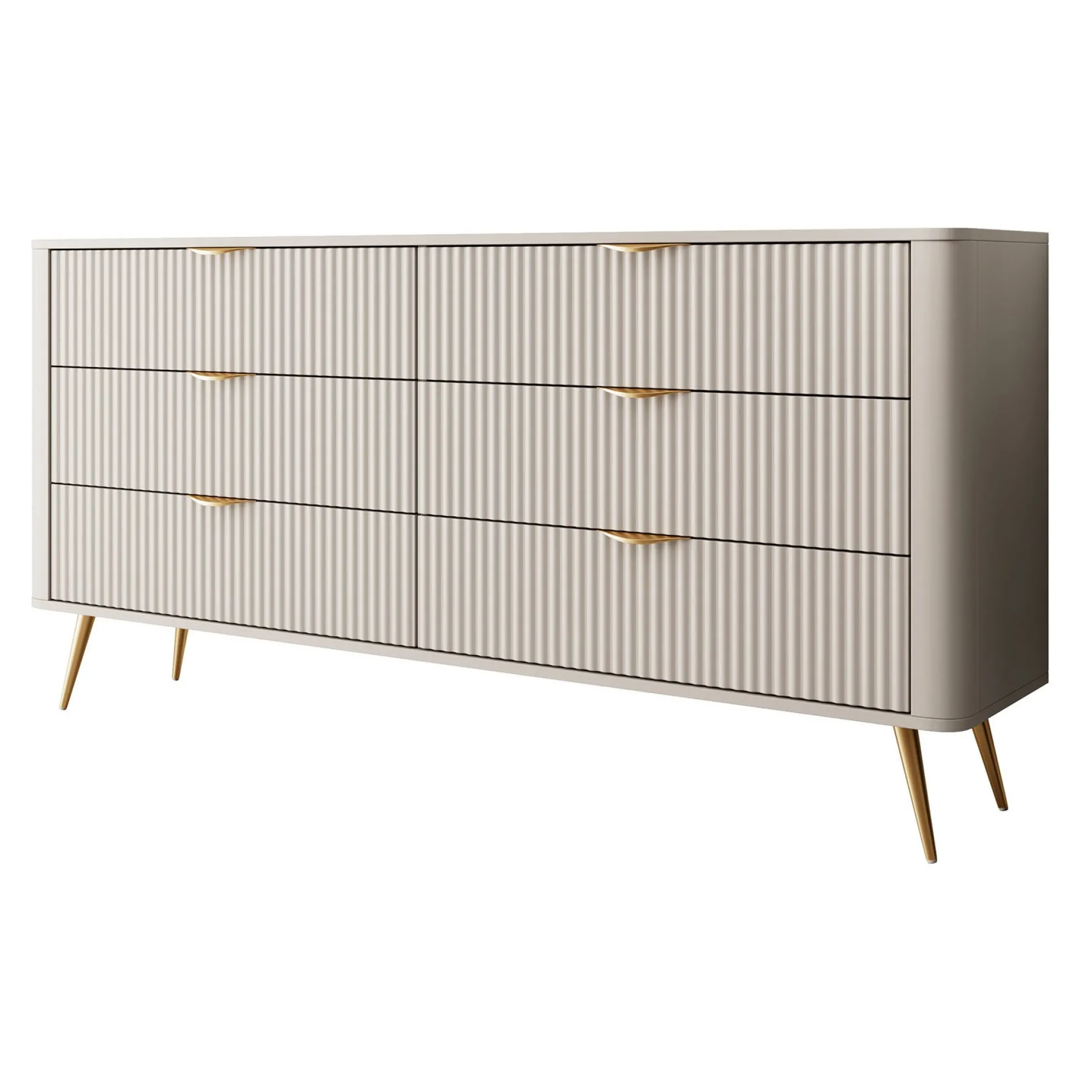 Lima - Ladekast - Beige - 163x38x81 cm