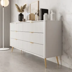 Lima - Ladekast - Wit - 163x38x81 cm