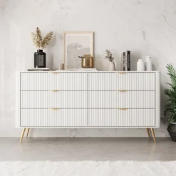 Lima - Ladekast - Wit - 163x38x81 cm