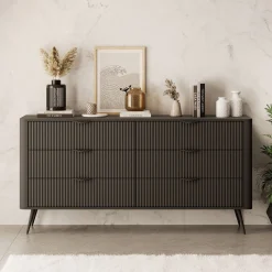 Lima - Ladekast - Zwart - 163x38x81 cm