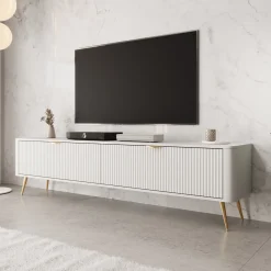Lima - TV-Meubel - Wit - 200x38x51 cm